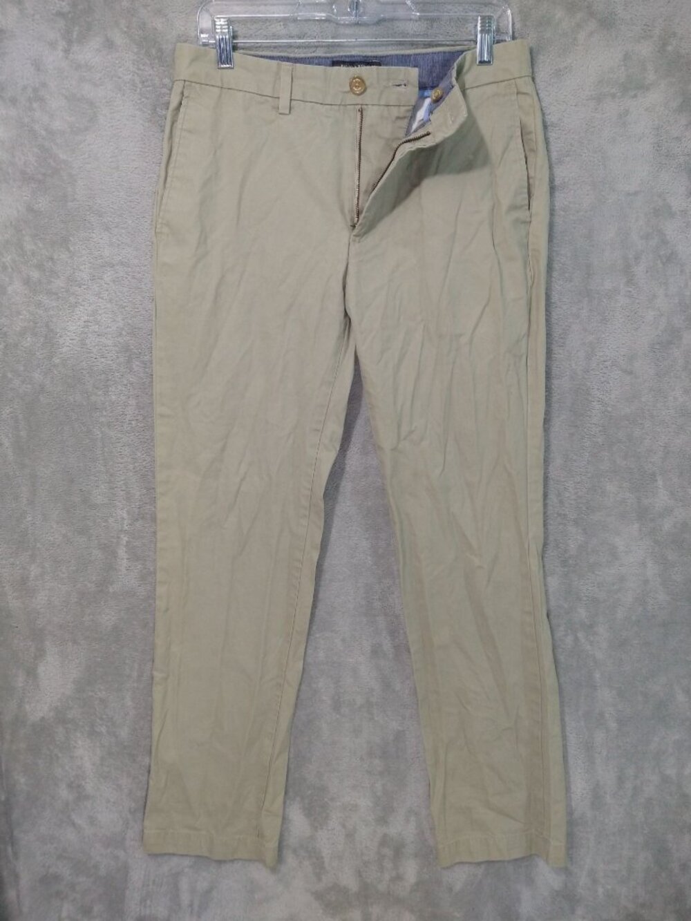 Banana Republic Pants Mens 31x32 Beige Emerson Chino Straight Leg Flat Front